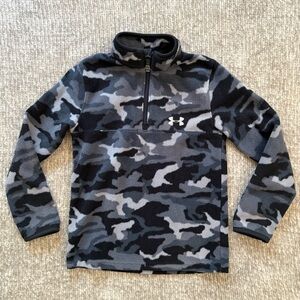 Under Armour‎ Youth Boys 6 Camo Fleece Quarter-Zip Pullover
